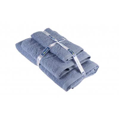 Πετσέτες σετ 3τμχ Blue design 1