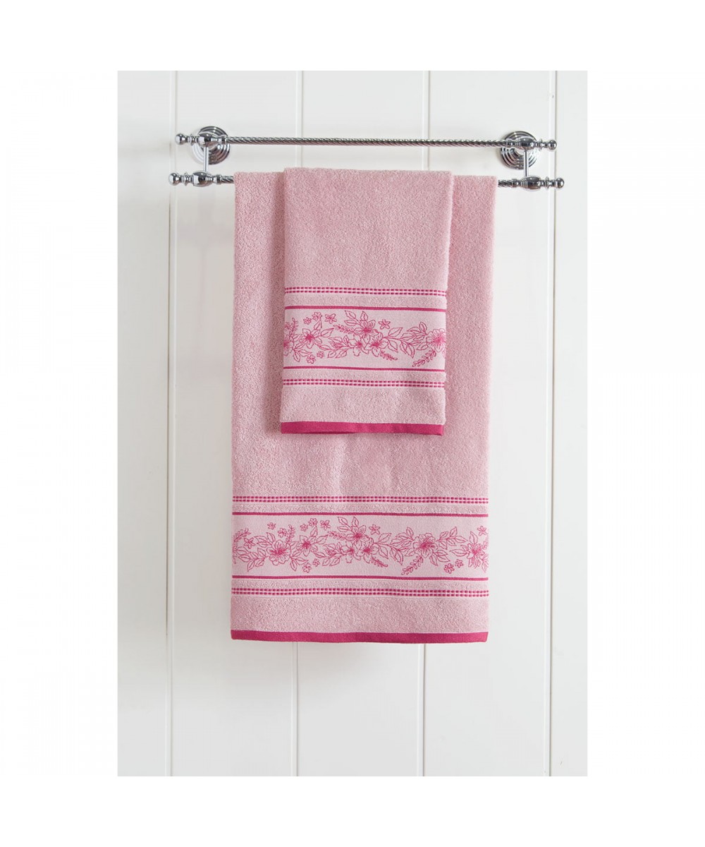 Πετσέτα μπάνιου Art 3225  70x140  Ροζ   Beauty Home
