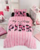 Σετ κουβερλί μονό Pink Art 6113  160x240  Ροζ   Beauty Home