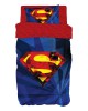 Σετ σεντόνια μονά Art 6187 Superman 165x250 Μπλε   Beauty Home