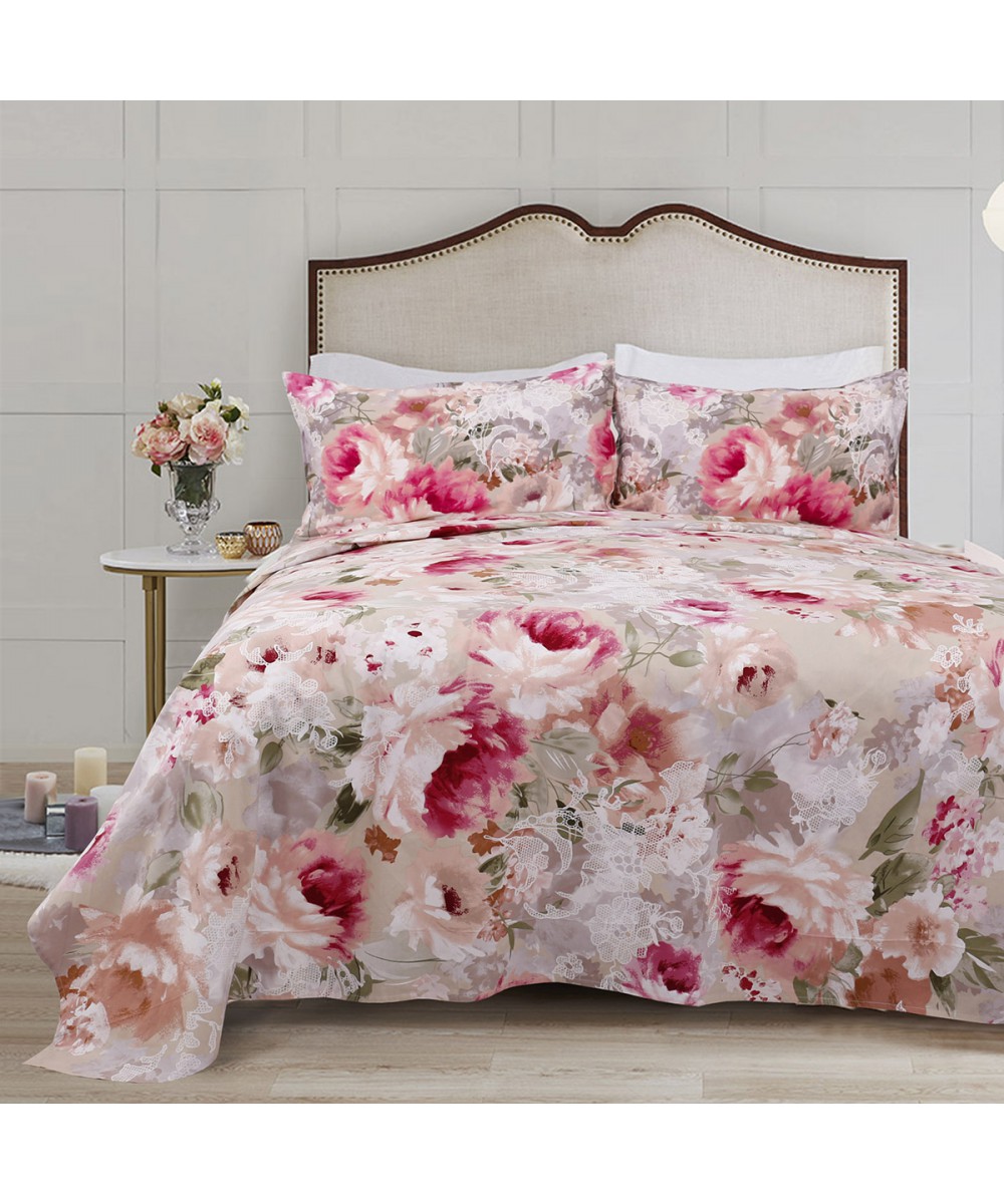 Σετ σεντόνια Cotton Brushed υπέρδιπλα Westin Art 12004 230x260 Εμπριμέ   Beauty Home