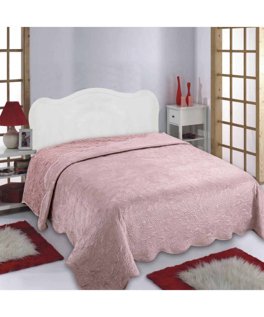 Κουβέρτα βελούδο με sherpa NX2211 (160cm x 220cm) pink