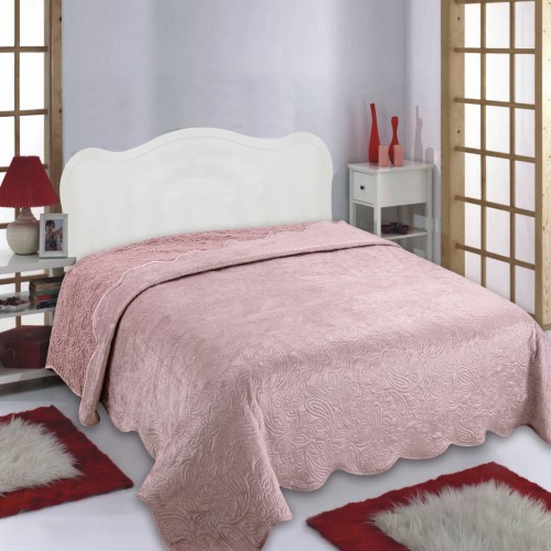 Κουβέρτα βελούδο με sherpa NX2211 (160cm x 220cm) pink