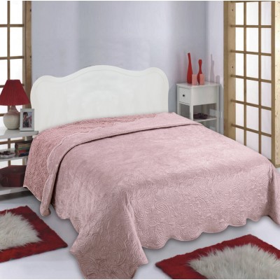 Κουβέρτα βελούδο με sherpa NX2211 (240cm x 260cm) pink
