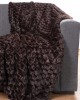 Διακοσμητικό γούνινο ριχτάρι mink (130cm x 160cm) καφέ