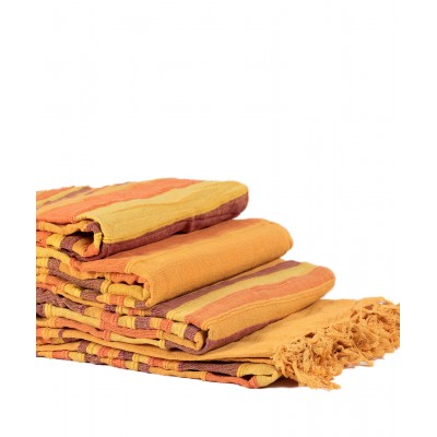 ΡΙΧΤΑΡΙΑ kerala (150cm x 180cm/170cm x 230cm/170cm x 270cm) πορτοκαλί/κίτρινο