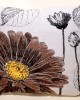 ΜΑΞΙΛΑΡΟΘΗΚΗ (45cm x 45cm) FLOWER BROWN 