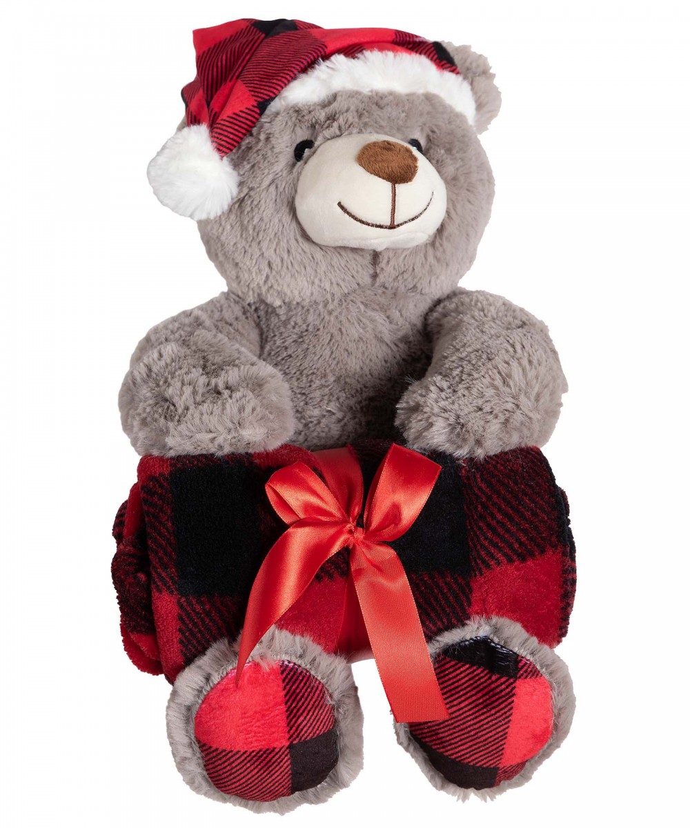 ΒΕΒΕ FLANNEL ΚΟΥΒΕΡΤΑΚΙ (80cm x 120cm) χριστουγεννιάτικο αρκουδάκι