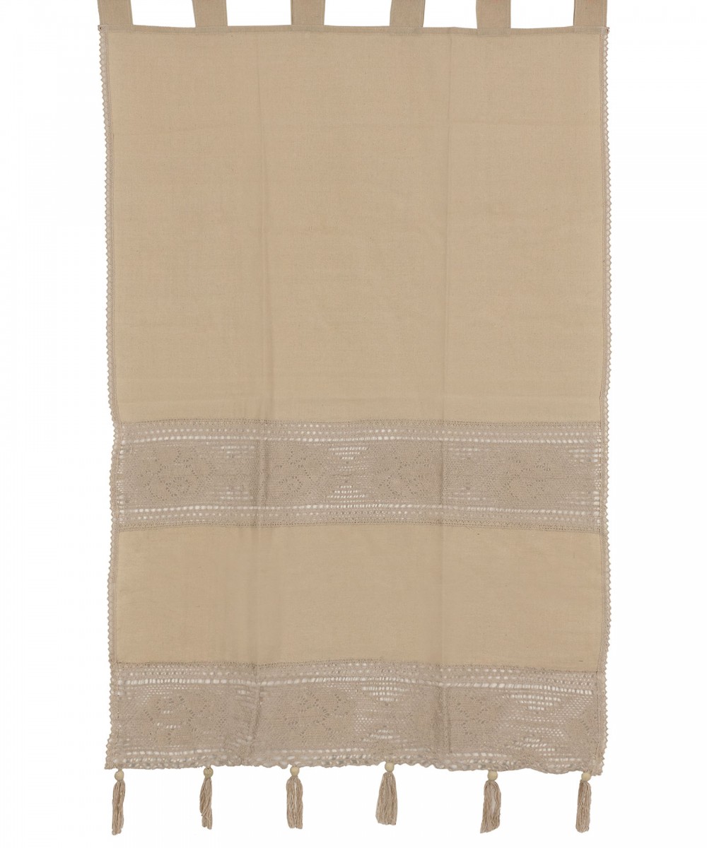 curtain 450 (200cm x 260cm) ecru with straps