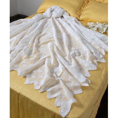Χειροποίητη πλεκτή κουβέρτα 187 (225cm x 250cm)