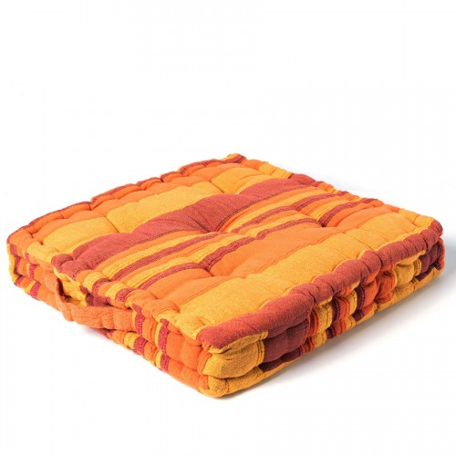 Μαξιλάρι κάθισμα kerala (45cm x 45cm x 8cm) πορτοκαλί