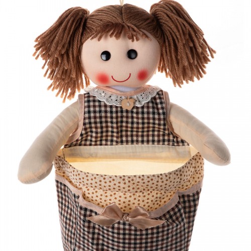 Κούκλα Sylvia με θήκη (30cm x 20cm) καφέ