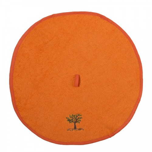 Στρογγυλή πετσέτα με κρεμαστράκι (48cm) πορτοκαλί