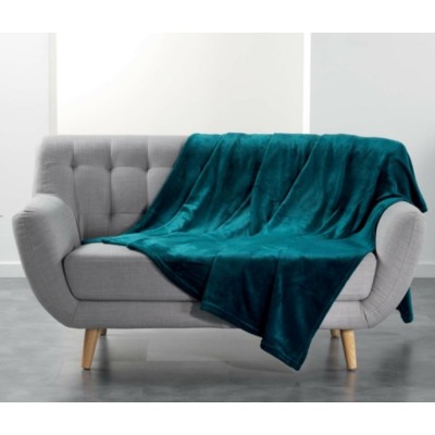 Κουβέρτα - Ριχτάρι super soft  Σχ.Flanou blue 180x220cm 100%  polyester