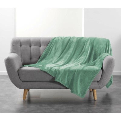 Κουβέρτα - Ριχτάρι super soft  Σχ.Flanou mint 180x220cm 100%  polyester
