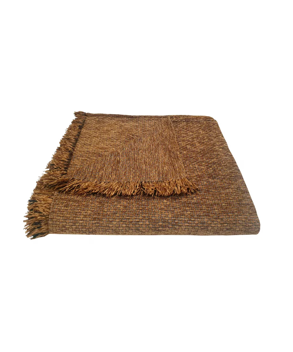 Ριχτάρι ΚΟΜΒΟΣ Σενίλ 2θ 180x240 Ψάθα Light Brown