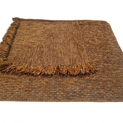 Ριχτάρι ΚΟΜΒΟΣ Σενίλ 2θ 180x240 Ψάθα Light Brown