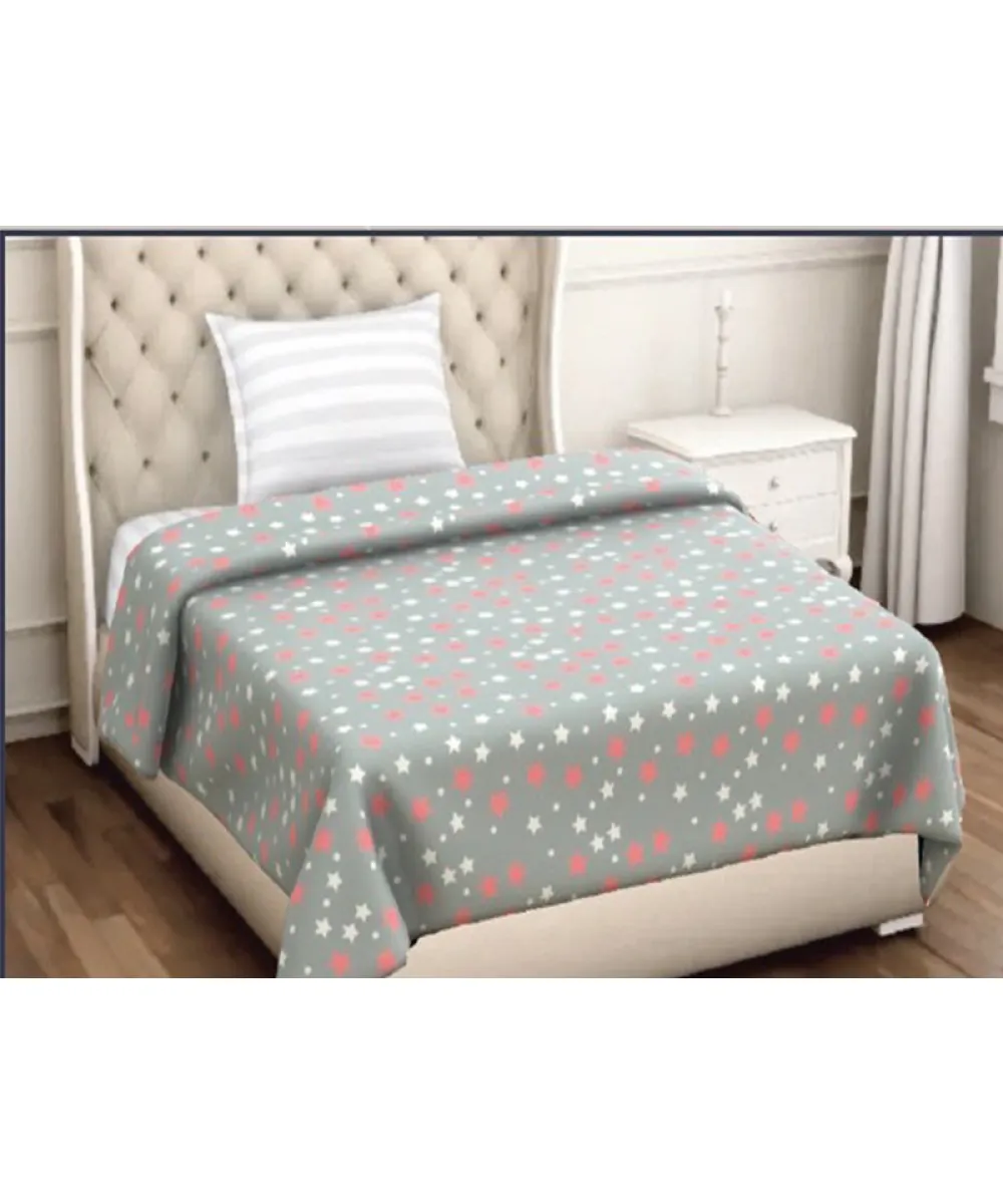 Ημίδιπλη Κουβέρτα Βελουτέ Παιδική  Pink Star 160Χ220 - 2099