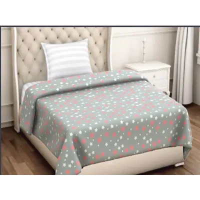 Ημίδιπλη Κουβέρτα Βελουτέ Παιδική  Pink Star 160Χ220 - 2099