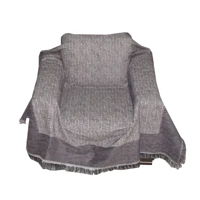 Σενίλ Ριχτάρι Soft Touch Ideato για Πολυθρόνα  Beehive Grey 170Χ170 - 1828-1