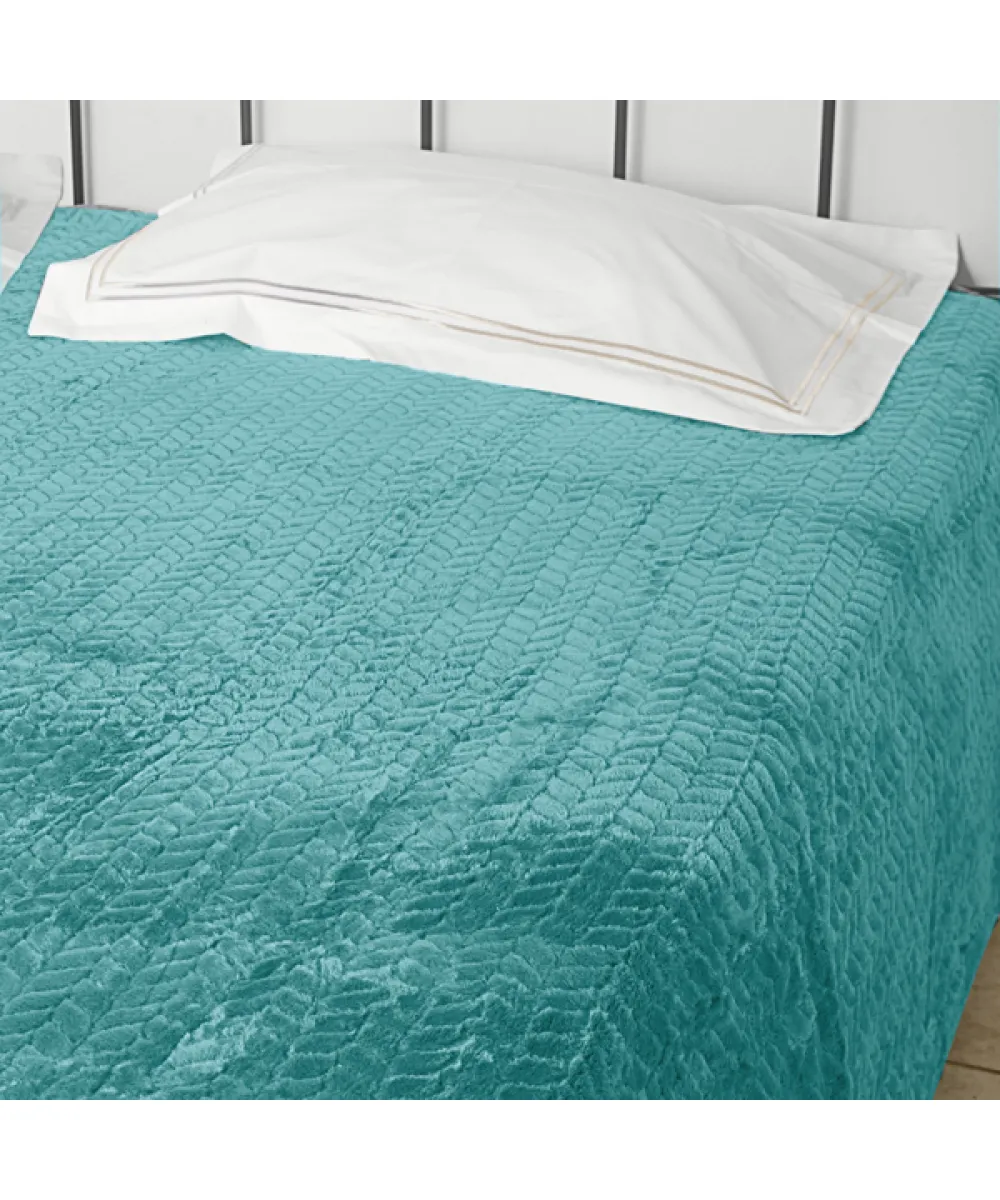 Κουβέρτα Flannel Fleece Υπέρδιπλη 220Χ240 Ideato - CARAM TAUPE