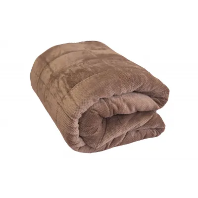 Κουβερτοπάπλωμα Karavakas Ημίδιπλο 160X240 Hive Μόκα - 2138-1