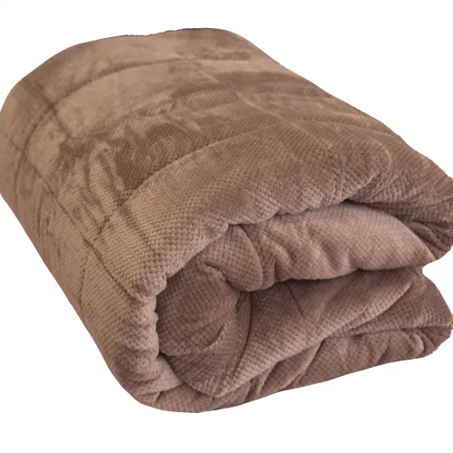 Κουβερτοπάπλωμα Karavakas Yπέρδιπλο 220X240 Hive Μόκα  - 2138-2