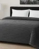 Κουβερτοπάπλωμα Le Blanc Flannel Comfort Υπέρδιπλο 220Χ240 700gsm RIB Dark Grey