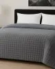 Κουβερτοπάπλωμα Le Blanc Flannel Comfort Σούπερ Υπέρδιπλο 260Χ240 700gsm RIB CUT Light Grey