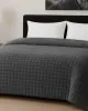 Κουβερτοπάπλωμα Le Blanc Flannel Comfort Σούπερ Υπέρδιπλο 260Χ240 700gsm RIB CUT Dark Grey