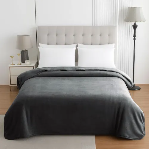 Κουβέρτα Le Blanc Βελουτέ 550gr Υπέρδιπλη 220x240 Grey