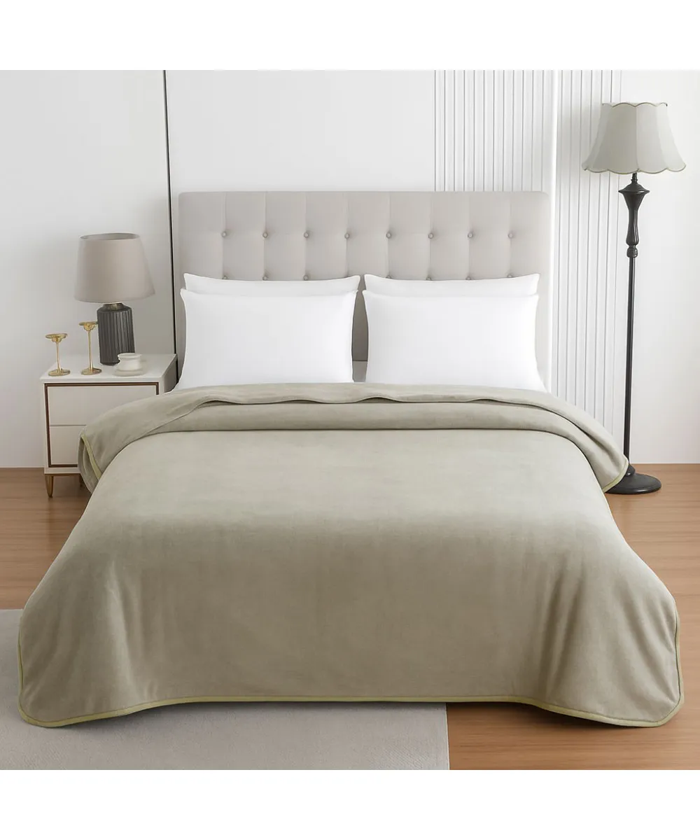 Κουβέρτα Le Blanc Βελουτέ 550gr Υπέρδιπλη 220x240 Elephant