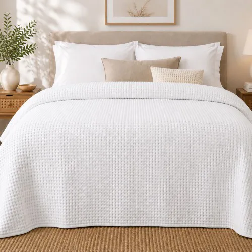 Κουβέρτα Πικέ Le Blanc Sanforized New Cotton Rich Μονή 170x250 White