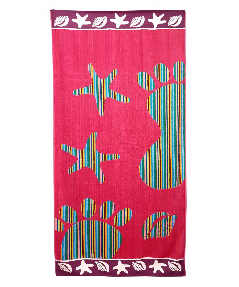 Πετσέτα Θαλάσσης ΚΟΜΒΟΣ Βελουτέ Zakar Design 9 Cotton 100% 85x160