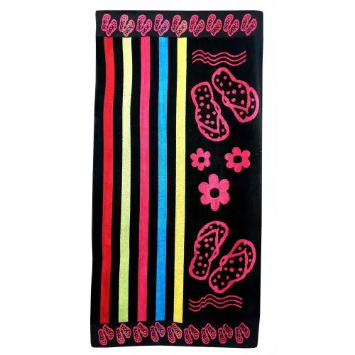 Πετσέτα Θαλάσσης ΚΟΜΒΟΣ Βελουτέ Zakar Design 12 Cotton 100% 85x160