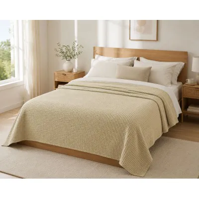 Κουβέρτα Πικέ LeBlanc Reactive Sanforized Cotton 100% Μονή 160x240 Cuppuccino