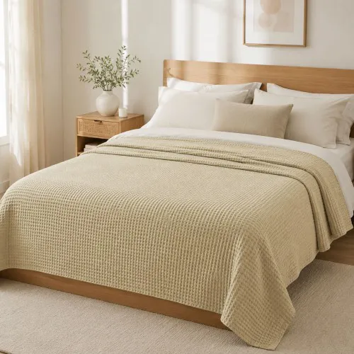 Κουβέρτα Πικέ LeBlanc Reactive Sanforized Cotton 100% Μονή 160x240 Cuppuccino
