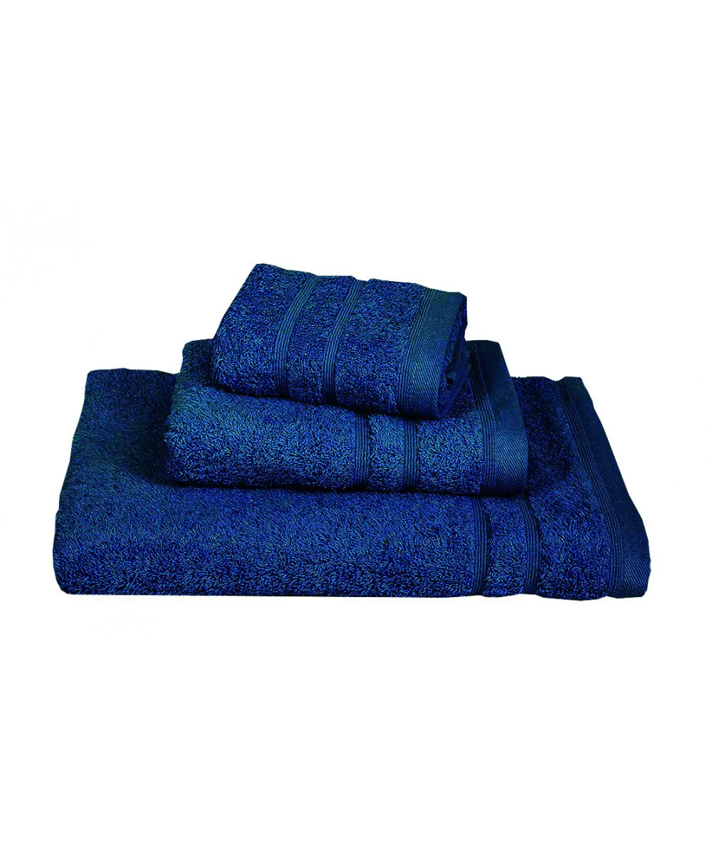 Πετσέτα ΚΟΜΒΟΣ Πεννιέ 500γρ/μ2 Blue Grey Χειρός 40x60