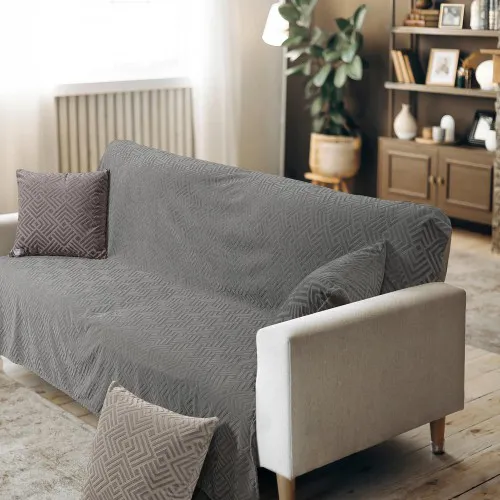 Ριχτάρι LAVIR GREY Ριχτάρι διθέσιου καναπέ: 180 x 250 εκ.