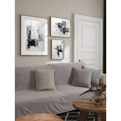Ριχτάρι SLANGE TAUPE Ριχτάρι διθέσιου καναπέ: 180 x 250 εκ.