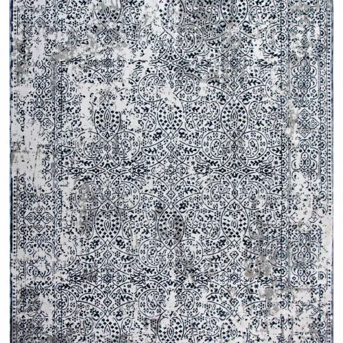 Χαλί 5901 GREY NAVY Σετ Κρεβατοκάμαρας (67 x 140 (2)   67 x 230 εκ.)