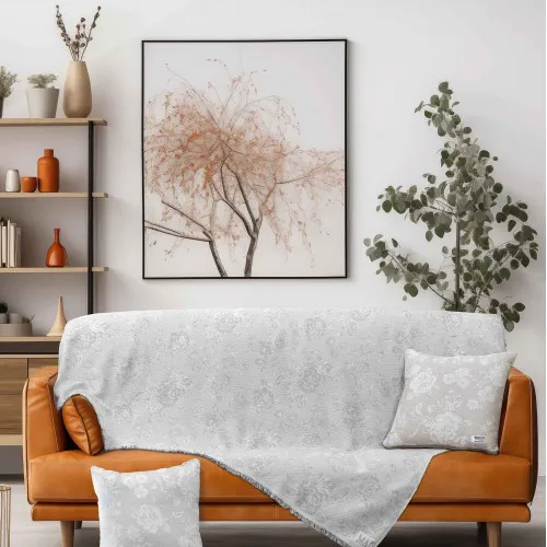 Ριχτάρι AZALITH GREY Ριχτάρι τριθέσιου καναπέ: 170 x 300 εκ.