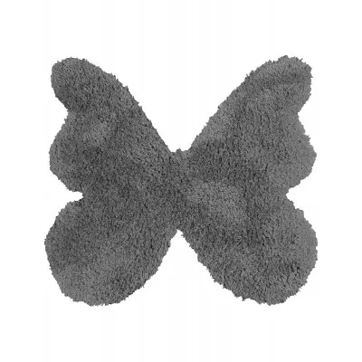 Παιδικό Χαλί DARK GREY SHADE BUTTERFLY 120 x 120 εκ.