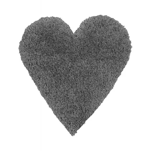 Παιδικό Χαλί DARK GREY SHADE HEART 120 x 120 εκ.