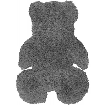 Παιδικό Χαλί DARK GREY SHADE TEDDY BEAR 90 x 110 εκ.