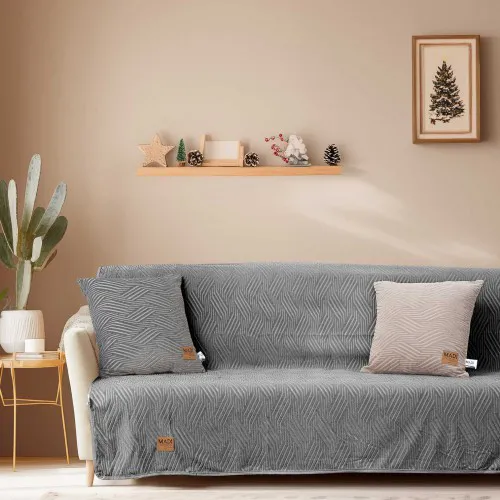 Ριχτάρι DESERT GREY Ριχτάρι τριθέσιου καναπέ: 180 x 300 εκ.