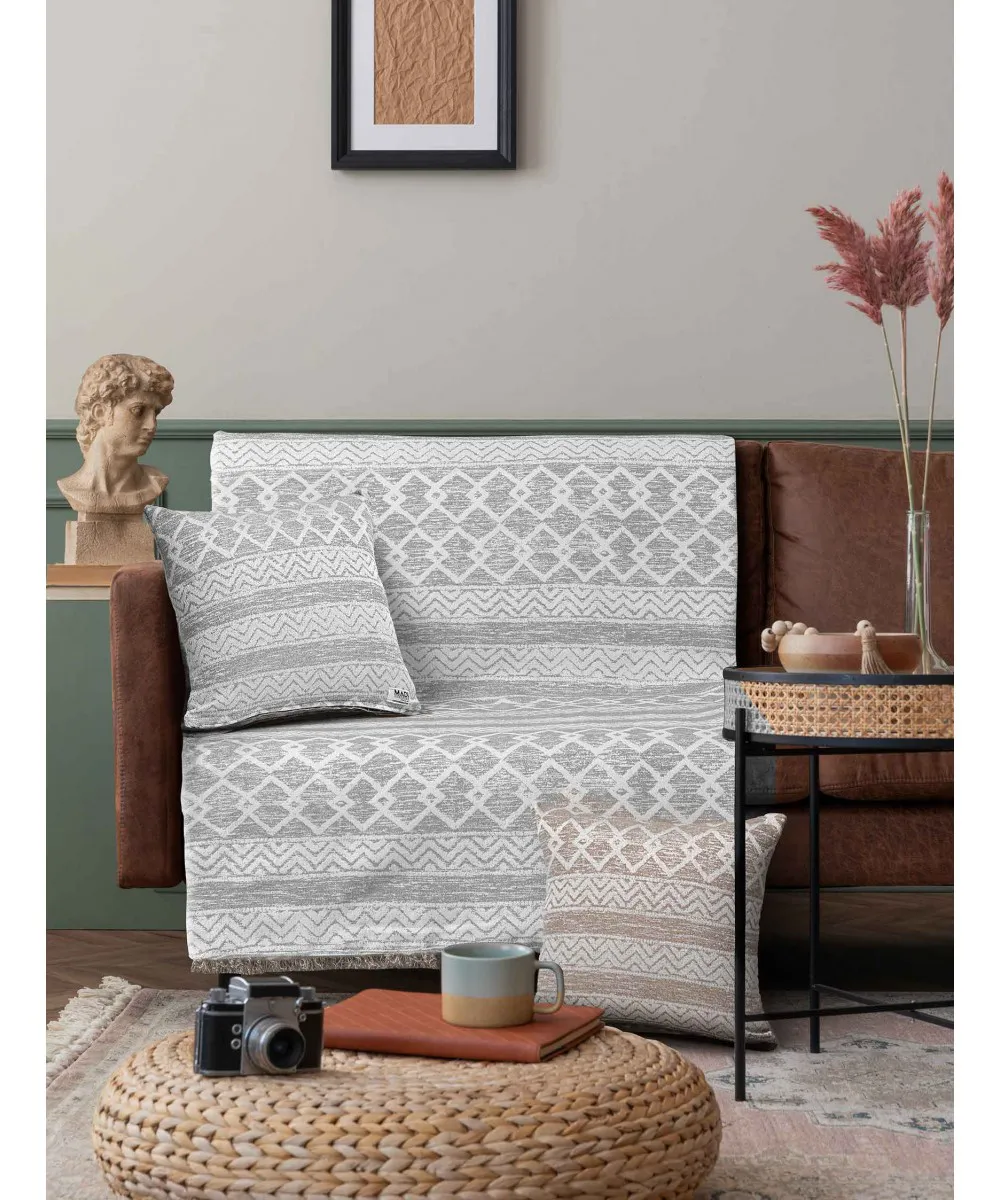 Ριχτάρι ECLECTIC GREY Ριχτάρι τριθέσιου καναπέ: 170 x 300 εκ.