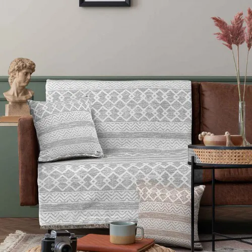 Ριχτάρι ECLECTIC GREY Ριχτάρι τριθέσιου καναπέ: 170 x 300 εκ.