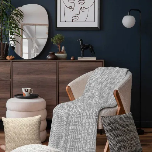Ριχτάρι HERHALING GREY Ριχτάρι διθέσιου καναπέ: 190 x 250 εκ.