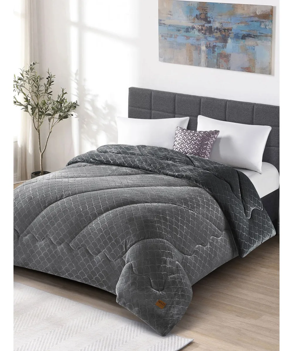 Κουβερτοπάπλωμα LUNORA ANTHRACITE Κουβερτοπάπλωμα King: 240 x 260 εκ.